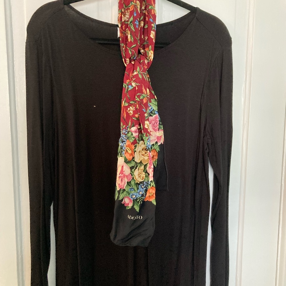 Adolfo Floral Scarf
